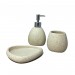 Boutique en ligne Set 3 accessoires salle de bain beige - ELOA - Beige