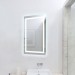 Ventes WYCTIN®60x80cm LED Miroir de salle de bain Mural- Blanc froid 6500K commutateur tactile Haute Qualité