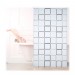 Ventes Store de douche Carré, 120x240 cm, Rideau de douche, baignoire bain store, fixation plafond, semi-transparent