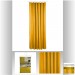 Ventes Five - Rideau de douche en polyester Jaune moutarde L180 x H 200 cm