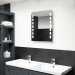 Ventes Topdeal Miroir mural à LED pour salle de bains 50 x 60 cm