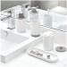 Boutique en ligne Lot de 4 accessoires de lavabo cade - IDesign - Interdesign - Blanc - 2