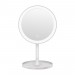 Ventes miroir de maquillage led bureau avec lampe miroir de maquillage de chargement usb led miroir de remplissage rond blanc