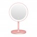 Ventes miroir de maquillage led bureau avec lampe miroir de maquillage de chargement usb led miroir de remplissage rond blanc