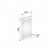 Ventes Keuco Edition 11 WC invités miroir rétro-éclairé, avec étagère lumineuse intégrée, 11198, 435 x 900 x 128 mm - 11198001500