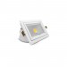 Pas cher Spot LED Encastrable Rectangulaire Orientable Blanc 30W Blanc Chaud 3000K
