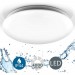 Pas cher plafonnier LED salle de bain, lumière blanche neutre 4000 Kelvin, Ø 385mm, 18W, 1.600lm
