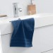 Ventes Serviette de douche éponge Vitamine - L 30 x l 50 cm - Bleu nuit - 0