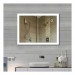 Ventes Miroir de salle de bain - Accroché Horizontal Et Vertical - Interrupteur Tactile - Anti-Brouillard - 80*60CM