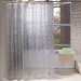 Ventes Rideau de douche en EVA imperméable et résistant à la moisissure semi-transparent avec aimants en bas, Polyester, Pavés, 72\W x 72\L