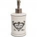 Boutique en ligne Distributeur de savon liqui en porcelaine blanche décorée Savons Superfins L8,5xPR8,5xH18 cm - 0