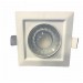 Pas cher Spot LED Carré Encastrable Blanc 8W (60W) - Blanc Chaud 2700K