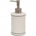 Boutique en ligne Distributeur de savon liquide en porcelaine blanche décorée le Bain Paris L8,5xPR8,5xH18 cm - 2