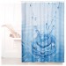 Ventes Rideau de douche 180 x 180 cm salle de bain motifs goutte d'eau anti-moisissures , bleu