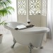 Boutique en ligne Pont de baignoire bambou, 70cm de large, tablette de salle de bain à suspendre, tablette à accessoires, marron - 1