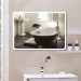 Ventes Miroir de salle de bain d'angle arrondi (70*50 cm, blanc froid)