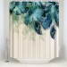 Ventes Rideau de douche décor aquarelle motif plume de paon Polyester tissu salle de bain rideaux de douche 180x180 cm Rideau de douche seulement