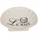 Ventes Porte-savon de poche vide en céramique blanche le Bain Paris décorée L12xPR12xH2,5 cm - 1