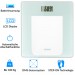 Pas cher Pèse personne balance digitale LCD blanc 180kg système de capteurs slim moderne pèse-personne salle de bains poids