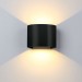 Pas cher 12W Applique Murale Led Interieur Lampe de Mur Blanc Chaud Moderne Decoration Noir pour Chambre Bureau Salon Salle de bain Couloir