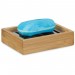 Boutique en ligne Porte-savon bambou rectangle avec grille en inox support pour savon nature salle de bain HxlxP: 3 x 12,5 x 10 cm, nature