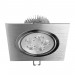 Pas cher ECD Germany paquet de 4 LED encastré éclairage 5W 230V - angulaire 120 x 120 mm - 358 Lumen - 6000K blanc froid - pivotée de 30 ° - IP44 - Luminaire Lampe spot - 1