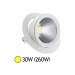 Pas cher SPOT LED Escargot orientable 30W équivalent 250W Blanc blanc Chaud (3000K)