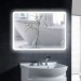 Ventes Miroir de salle de bain LED angle arrondi 80*60CM*4mm design moderne