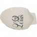 Ventes Porte-savon de poche vide en céramique blanche le Bain Paris décorée L12xPR12xH2,5 cm - 3