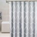 Ventes LITZEE Rideau de douche de qualité supérieure en tissu anti-moisissure imperméable avec 12 anneaux de rideau de douche pour salle de bain gris 180x200cm