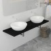 Boutique en ligne True Deal Meuble de salle de bain Noir 160x40x16,3 cm