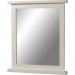 Ventes Miroir coloris en Pin massif solide / blanc antique L70 x H80 x P8 cm