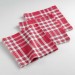 Ventes Serviettes de table /3 45 x 45 cm coton tisse traditio Rouge - 0