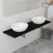 Boutique en ligne Meuble de salle de bain Noir 160x40x16,3 cm