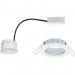 Pas cher Spot encastrable LED pour salle de bain LED intégrée Paulmann Coin 93973 blanc chaud 6.8 W blanc (mat)