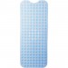 Pas cher Tapis de bain, extra-large, massage, Bath mat avec ventouses, Carpette de bain lavable, 97 x 39 cm, bleu
