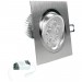 Pas cher ECD Germany LED 1-Pack encastré éclairage 5W 230V - angulaire 120 x 120 mm - 358 Lumen - 6000K blanc froid - pivotée de 30 ° - IP44 - Luminaire Lampe spot