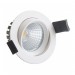 Pas cher Encastrable LED orientable IP54 - 8W - 78CL - COB Citizen - Blanc Neutre