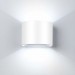 Pas cher 12W Applique Murale Led Interieur Lampe de Mur Blanc Froid Moderne Decoration Blanc pour Chambre Bureau Salon Salle de bain Couloir