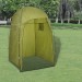 Ventes vidaXL Tente de Douche WC Dressing Toilette Camping Parc Plage Lieux Publics Extérieur avec 2 Compartiments de Rangement Bleu/Vert