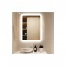 Ventes Miroir LED 48W Rectangulaire 60x80cm avec Interrupteur Tactile Cadre Blanc pour Salle de Bain