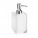 Boutique en ligne Distributeur de savon liquide carré à poser VISTA en résine / 250ml - Blanc - Blanc