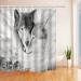 Ventes Rideau de douche Loup Imperméable En Polyester 180x180cm avec 12 Crochets
