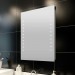 Ventes Topdeal VDLP08240_FR Miroir de salle de bain avec lumières LED 50 x 60 cm (L x H)