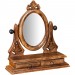 Ventes Miroir sablière en bois avec tiroir en finition blanc antique avec tiroir L45xPR14xH45 cm