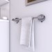 Ventes Porte serviette ventouse pour salle de bains-support serviette-sans clou ni vis syteme vide d\\'air - Chrome