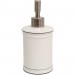 Boutique en ligne Distributeur de savon liqui en porcelaine blanche décorée Savons Superfins L8,5xPR8,5xH18 cm - 2