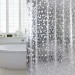 Ventes LITZEE Rideau de douche, anti-moisissure, étanche à la baignoire, 100% EVA, anneaux de rideau de douche - 180 x 180 cm