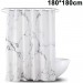 Ventes Rideau de douche en marbre, anti-moisissure, antibactérien, imperméable en polyester avec 12 anneaux de rideau de douche Impression numérique 3D, rideaux de douche pour baignoire et douche dans la salle de bain, 180 * 180CM