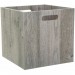 Boutique en ligne Boîte de rangement design bois Mix n' modul - L. 30 x l. 30 cm - Couleur chêne gris - Gris
